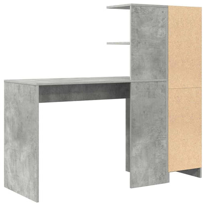 Scrivania 2 pcs Grigio cemento