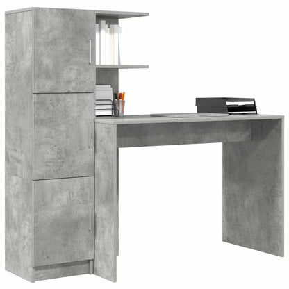 Scrivania 2 pcs Grigio cemento