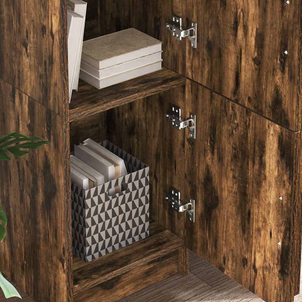 Scrivania 2 pcs Rovere fumé