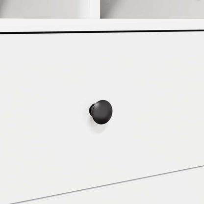 Scrivania con cassetto con lo scaffale 2 pcs Bianco