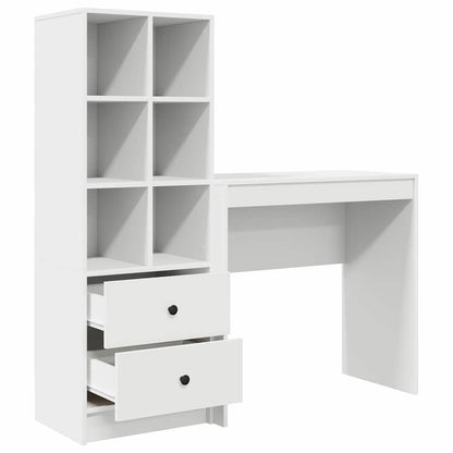 Scrivania con cassetto 2 pcs Bianco