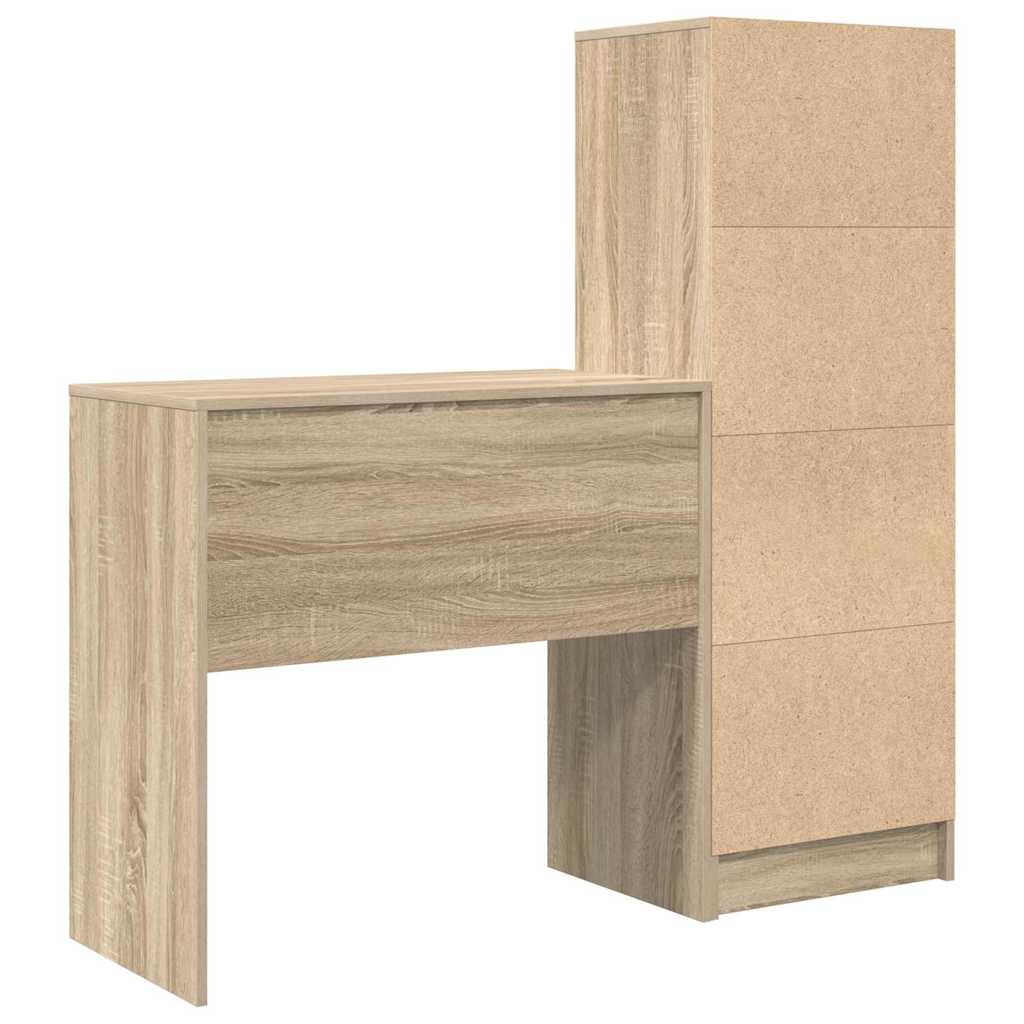 Scrivania con cassetto 2 pcs Rovere Sonoma