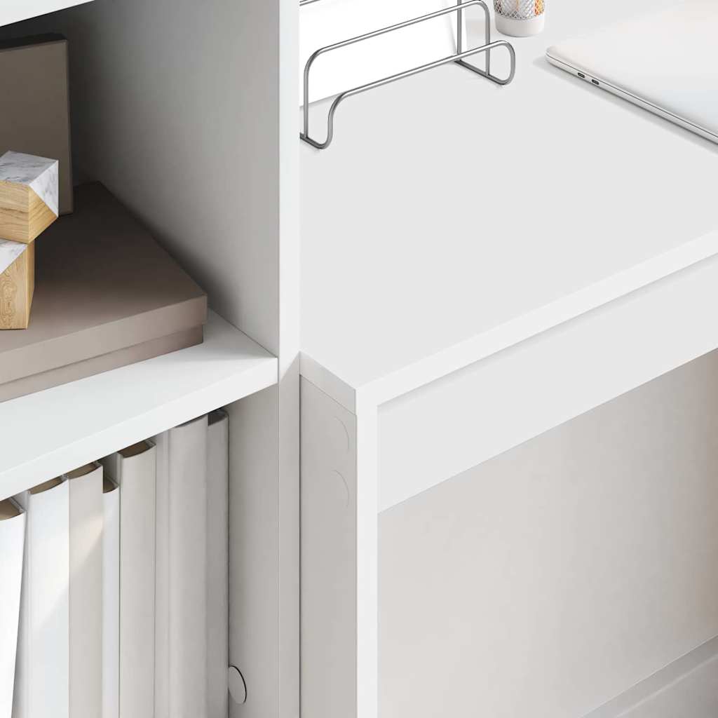 Scrivania con cassetto 2 pcs Bianco