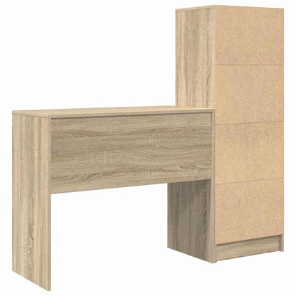 Scrivania con cassetto 2 pcs Rovere Sonoma