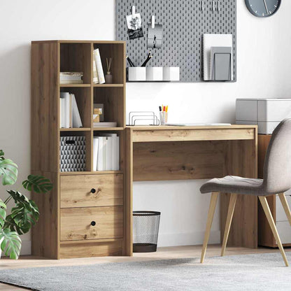 Scrivania con cassetto 2 pcs Rovere artigianale