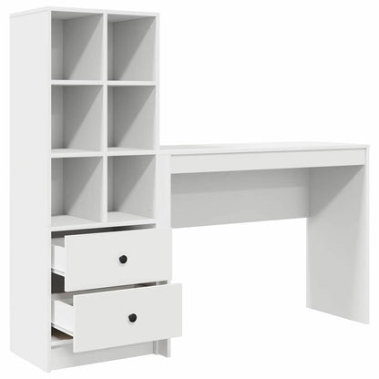 Scrivania con cassetto 2 pcs Bianco