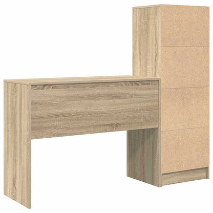 Scrivania con cassetto 2 pcs Rovere Sonoma