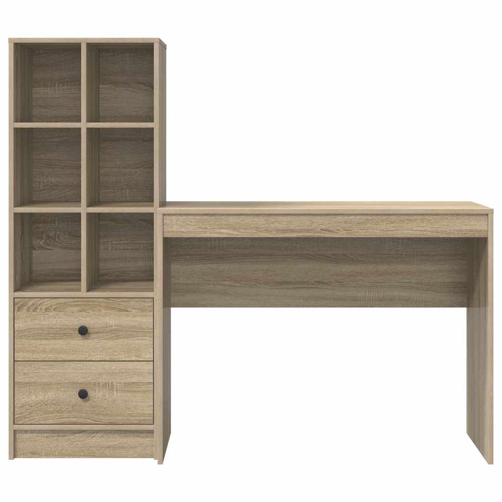 Scrivania con cassetto 2 pcs Rovere Sonoma