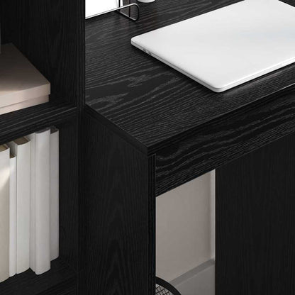 Scrivania con cassetto 2 pcs Rovere Nero