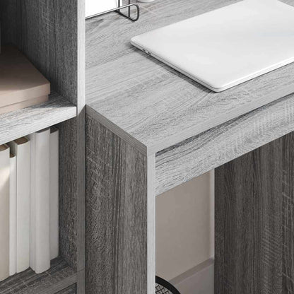Scrivania con cassetto 2 pcs Grigio Sonoma