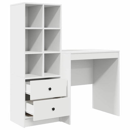 Scrivania con cassetto 2 pcs Bianco