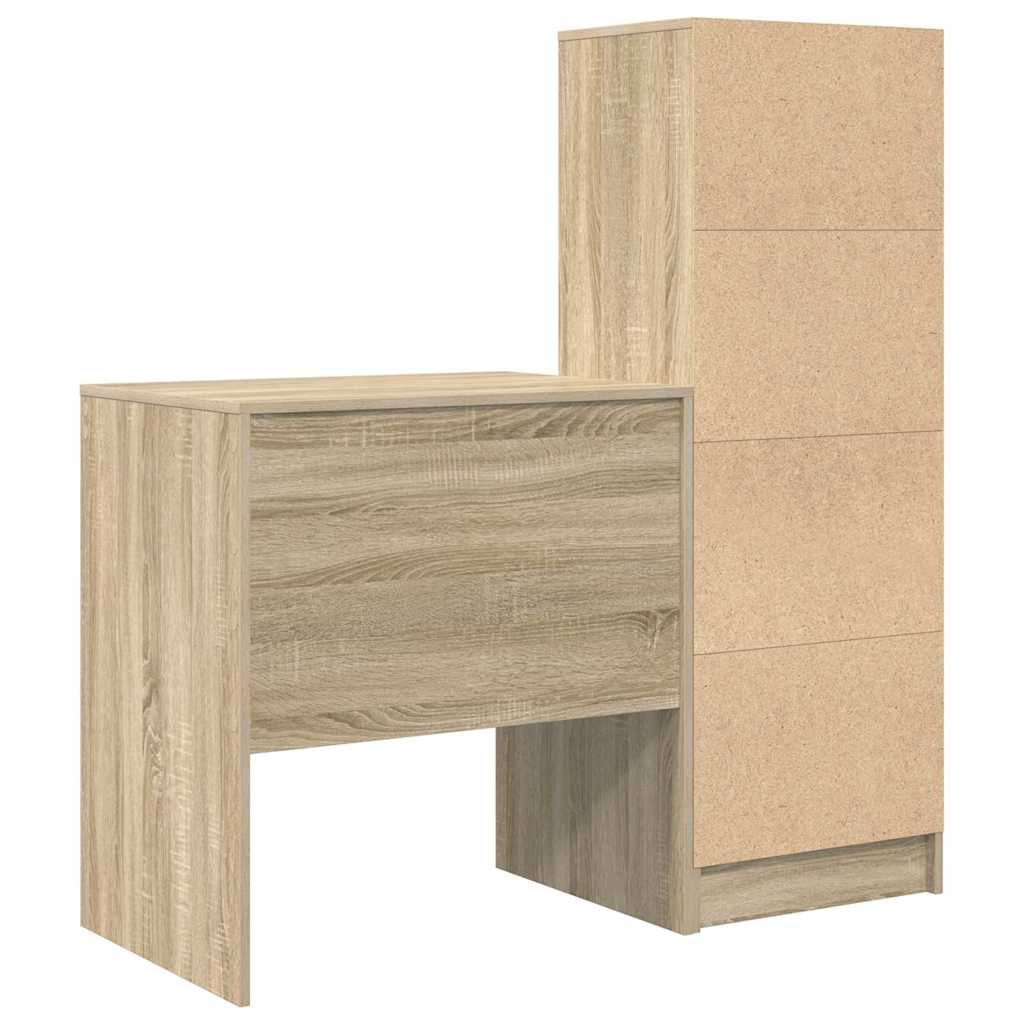 Scrivania con cassetto 2 pcs Rovere Sonoma