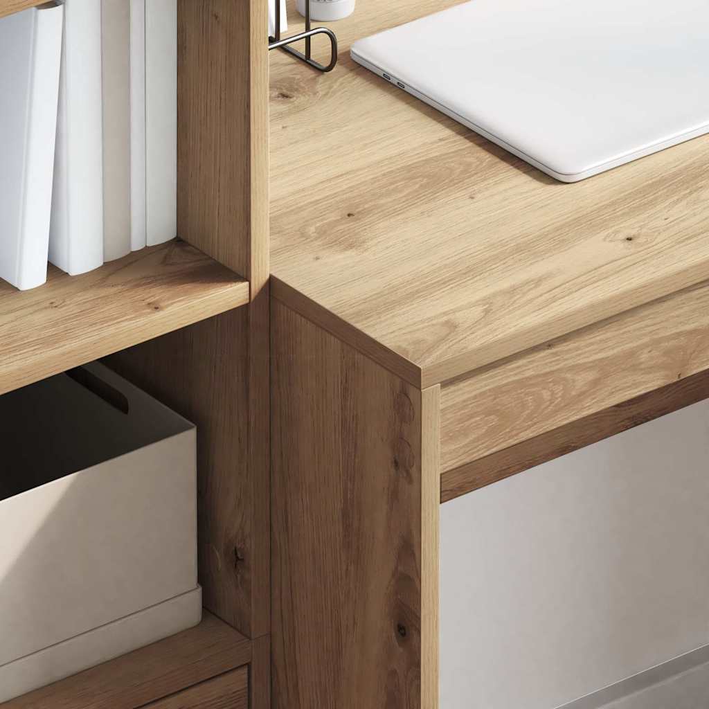 Scrivania con cassetto 2 pcs Rovere artigianale