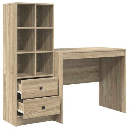 Scrivania con cassetto 2 pcs Rovere Sonoma