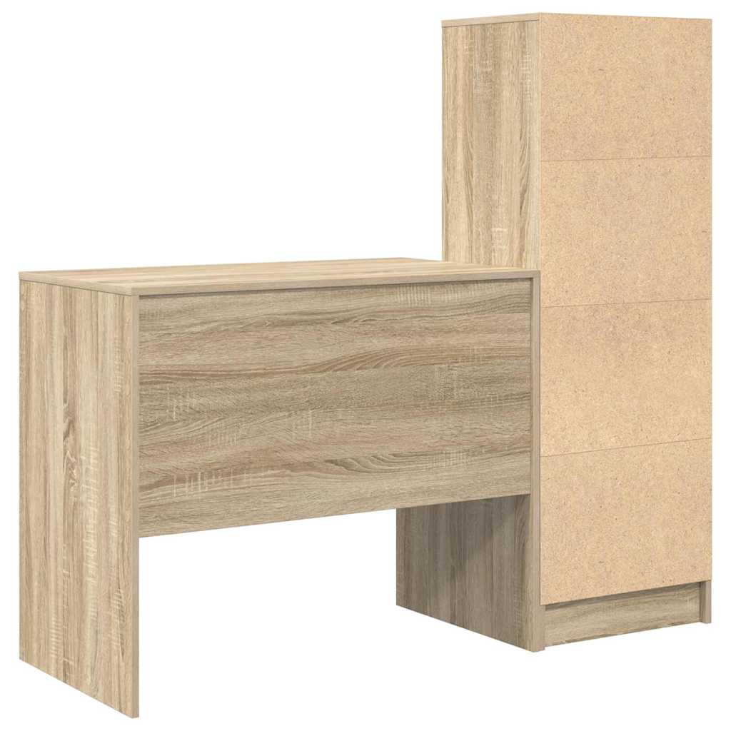Scrivania con cassetto 2 pcs Rovere Sonoma