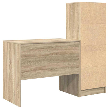 Scrivania con cassetto 2 pcs Rovere Sonoma
