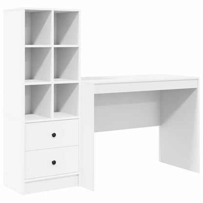 Scrivania con cassetto 2 pcs Bianco