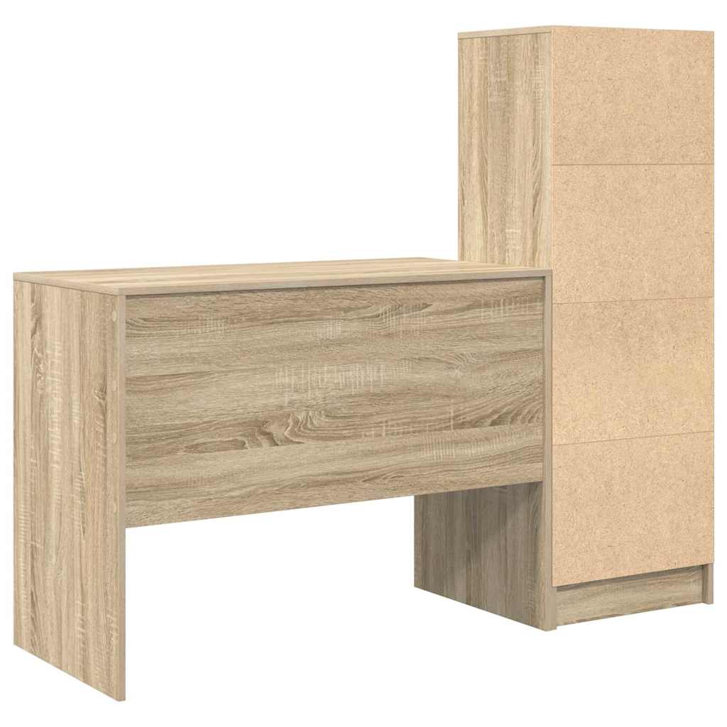 Scrivania con cassetto 2 pcs Rovere Sonoma