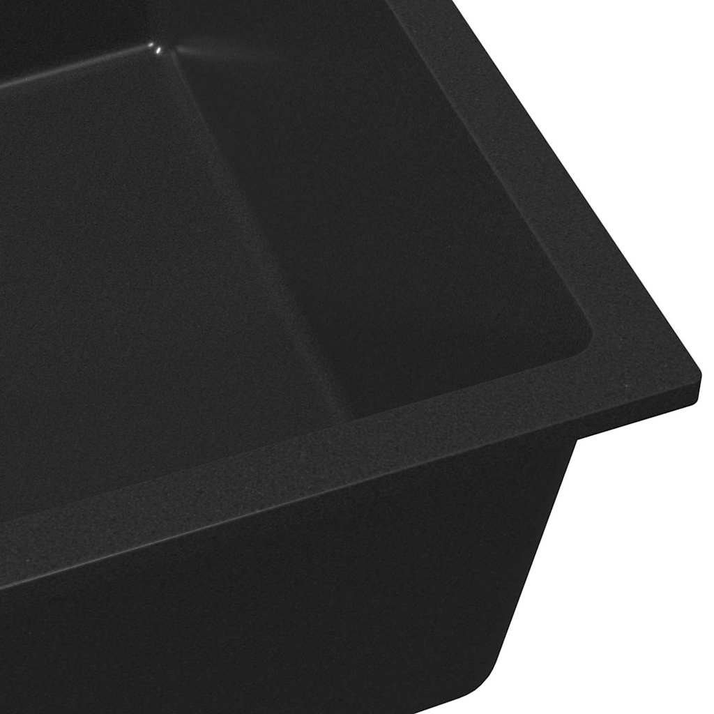 Lavello da cucina Nero 54 x 44 x 20 cm Granito | homemem39