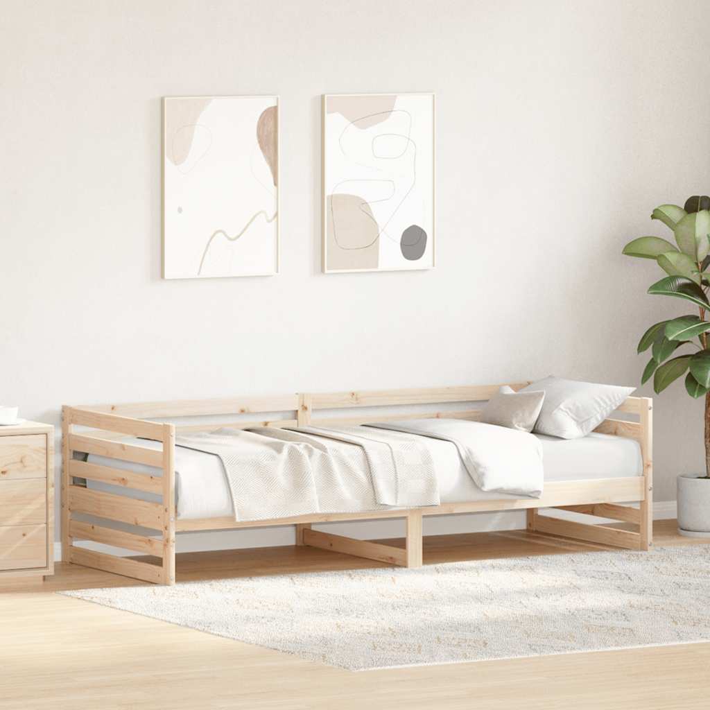 Lettino da giorno senza Materasso 80x200 cm in Legno Massello di Pino | homemem39