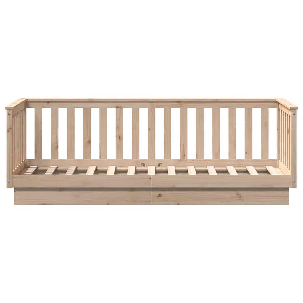 Lettino da giorno senza Materasso 90x200 cm in Legno Massello di Pino | homemem39