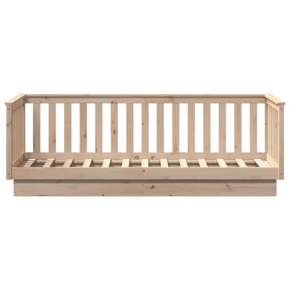 Lettino da giorno senza Materasso 90x200 cm in Legno Massello di Pino | homemem39