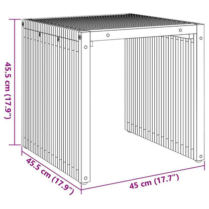 Tavolo Laterale da Giardino Marrone 45 x 42,5 x 45 cm | homemem39