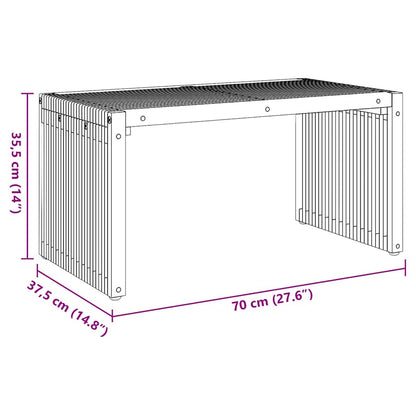 Tavolo Laterale da Giardino Marrone 70 x 37,5 x 35,5 cm | homemem39