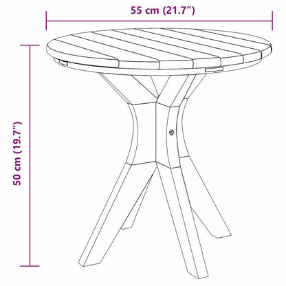 Tavolo laterale Marrone 55 x 55 x 51 cm Legno di teak solido | homemem39