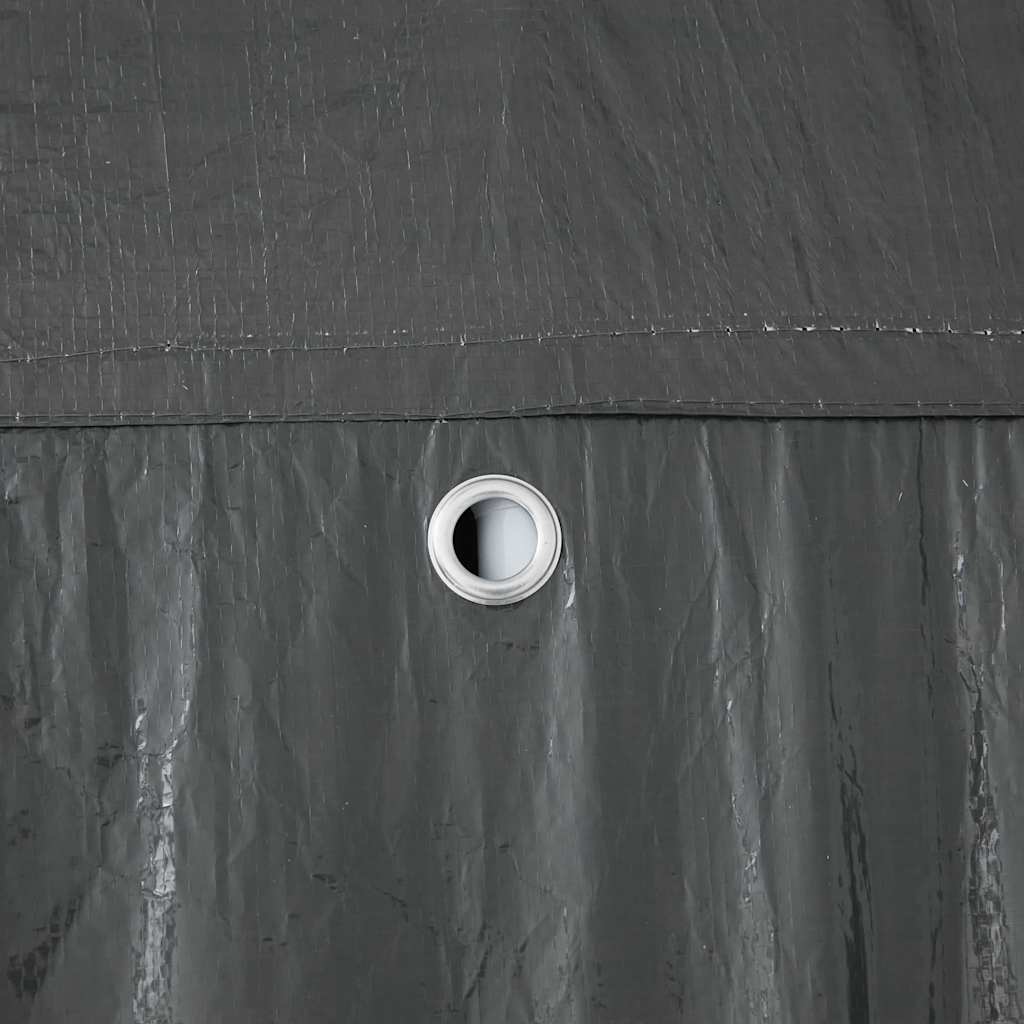 Tenda Party Antracite 400 x 400 x 266 cm Polietilene e Acciaio | homemem39