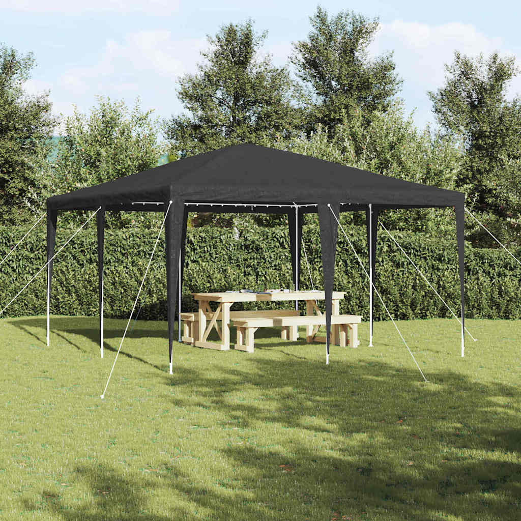 Tenda Party Antracite 400 x 400 x 266 cm Polietilene e Acciaio | homemem39