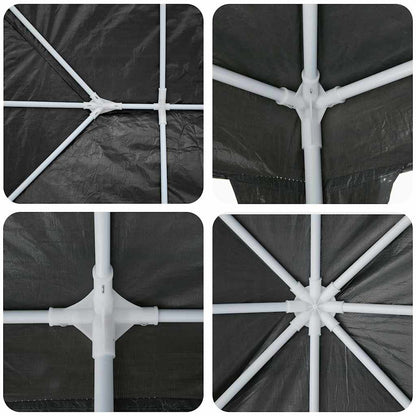 Tenda Party Antracite 400 x 400 x 266 cm Polietilene | homemem39
