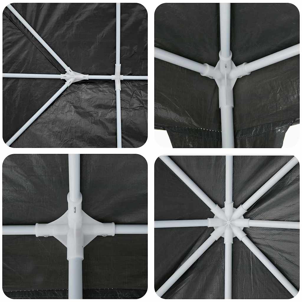 Tenda Party Antracite 600 x 400 x 266 cm Polietilene e Acciaio | homemem39