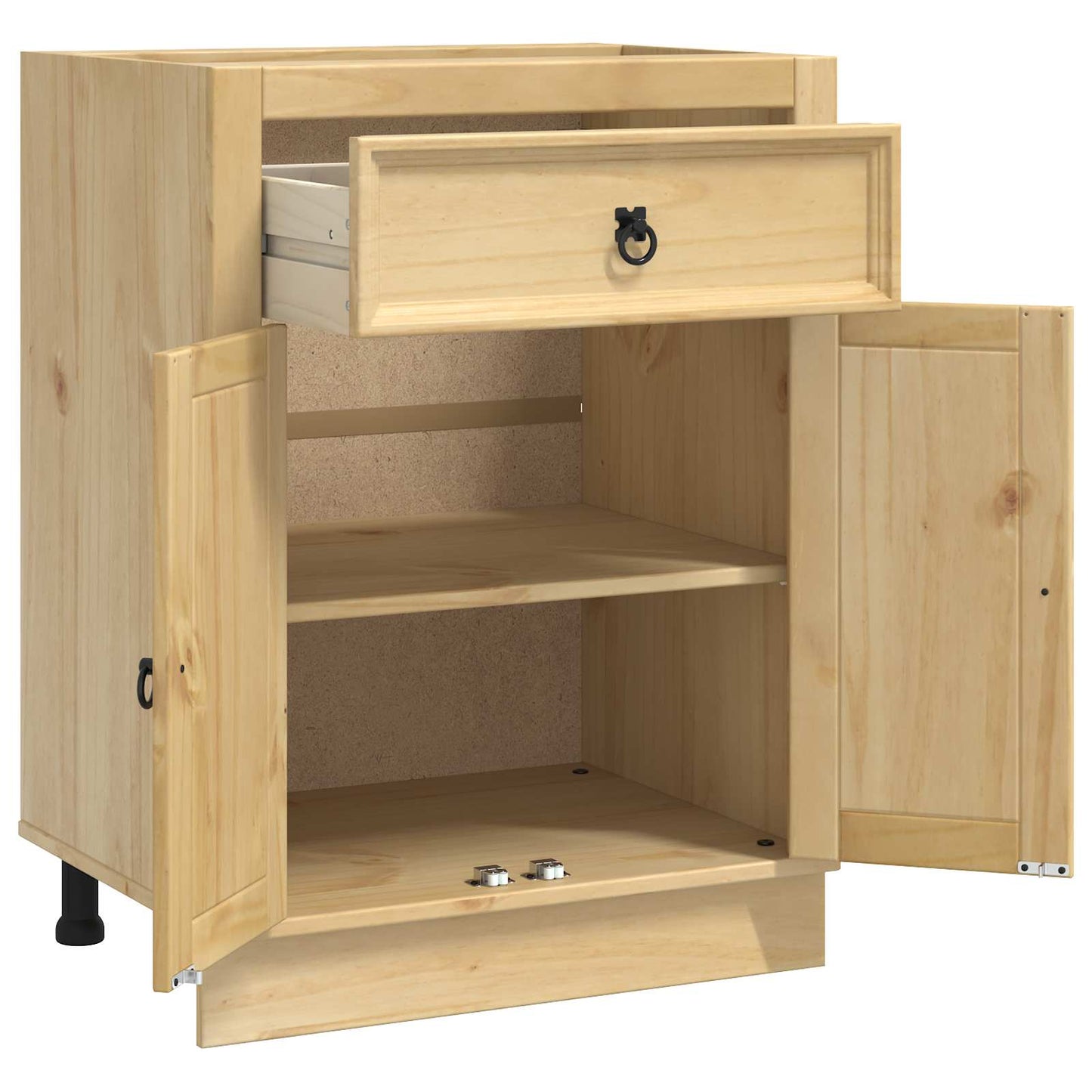 Armadietto SKI Marrone Miele 60 x 46 x 81,5 cm Pino massello | homemem39