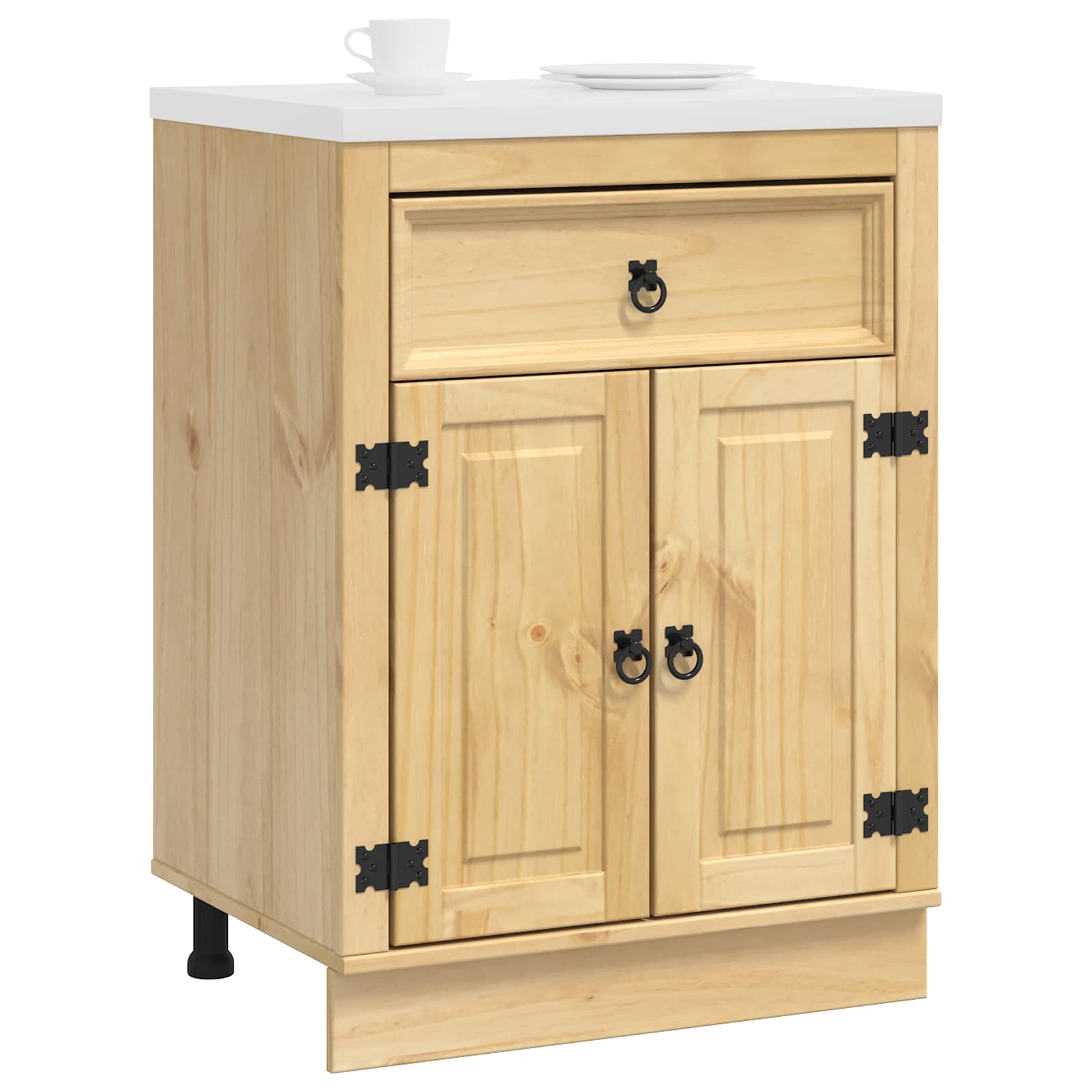 Armadietto SKI Marrone Miele 60 x 46 x 81,5 cm Pino massello | homemem39