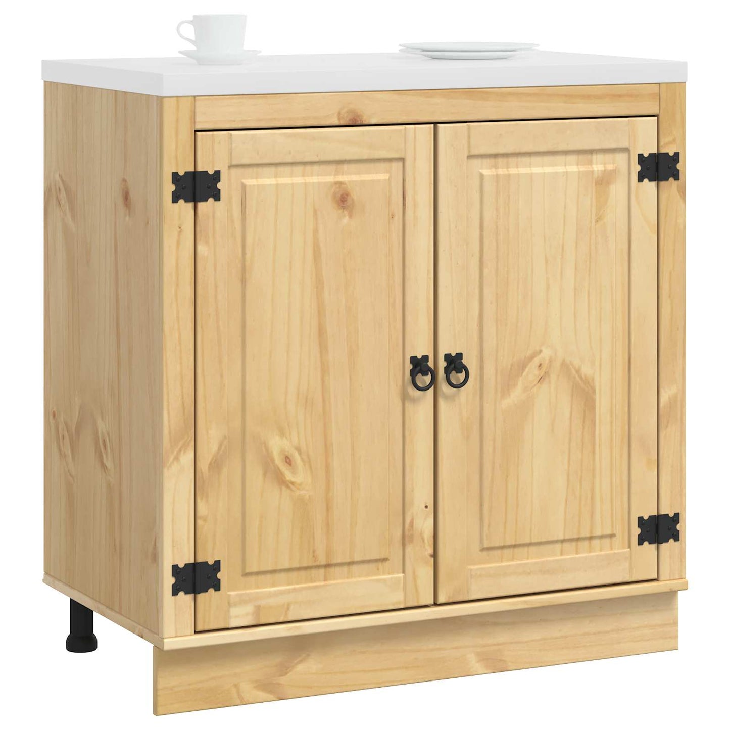 Armadietto SKI Marrone Miele 80 x 46 x 81,5 cm Pino massello | homemem39