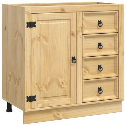 Armadietto SKI Marrone Miele 80 x 46 x 81 cm Pino massello | homemem39