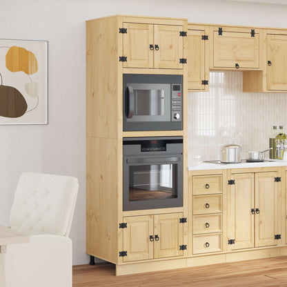 Armadietto SKI Marrone Miele 66 x 58 x 207 cm Pino massello