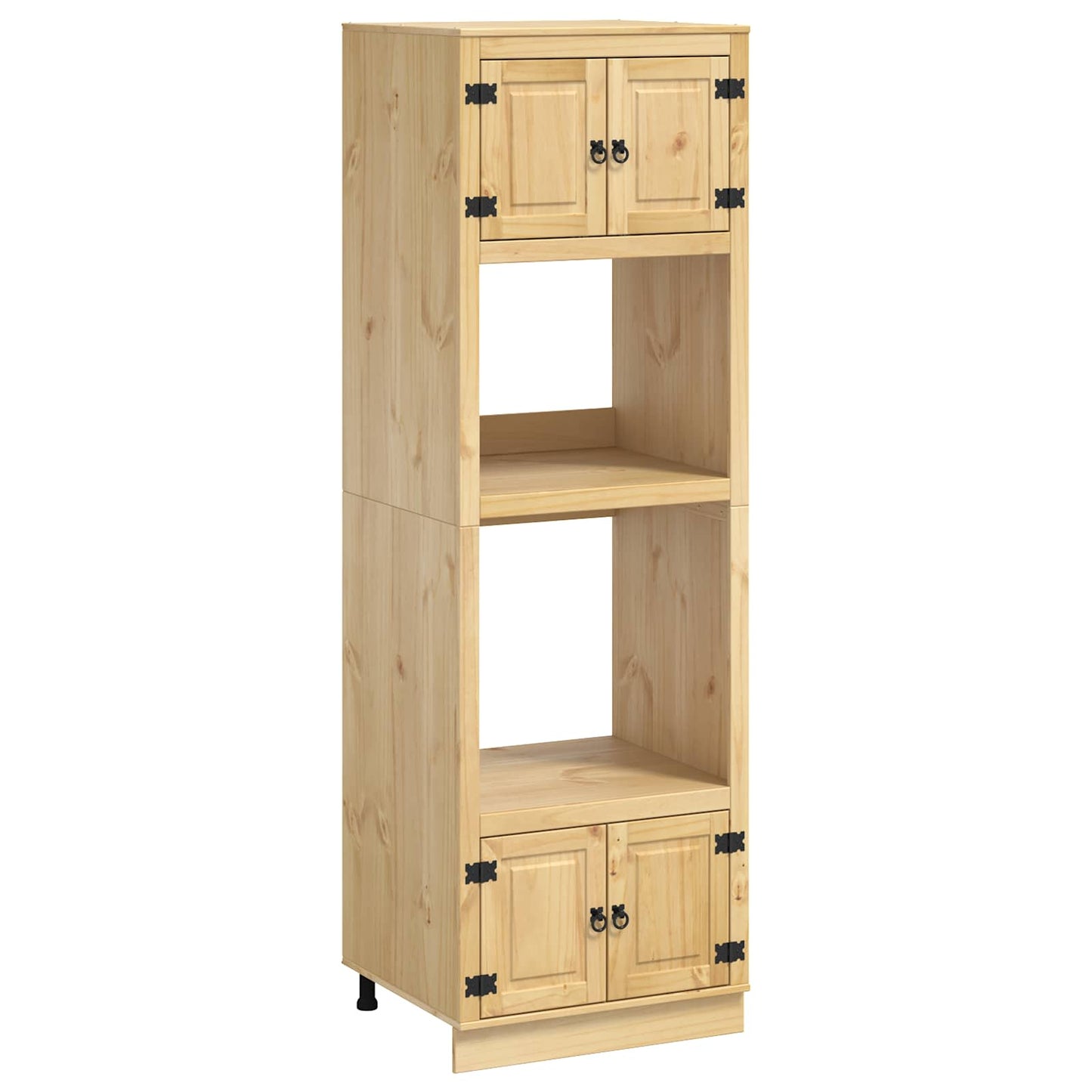 Armadietto SKI Marrone Miele 66 x 58 x 207 cm Pino massello | homemem39