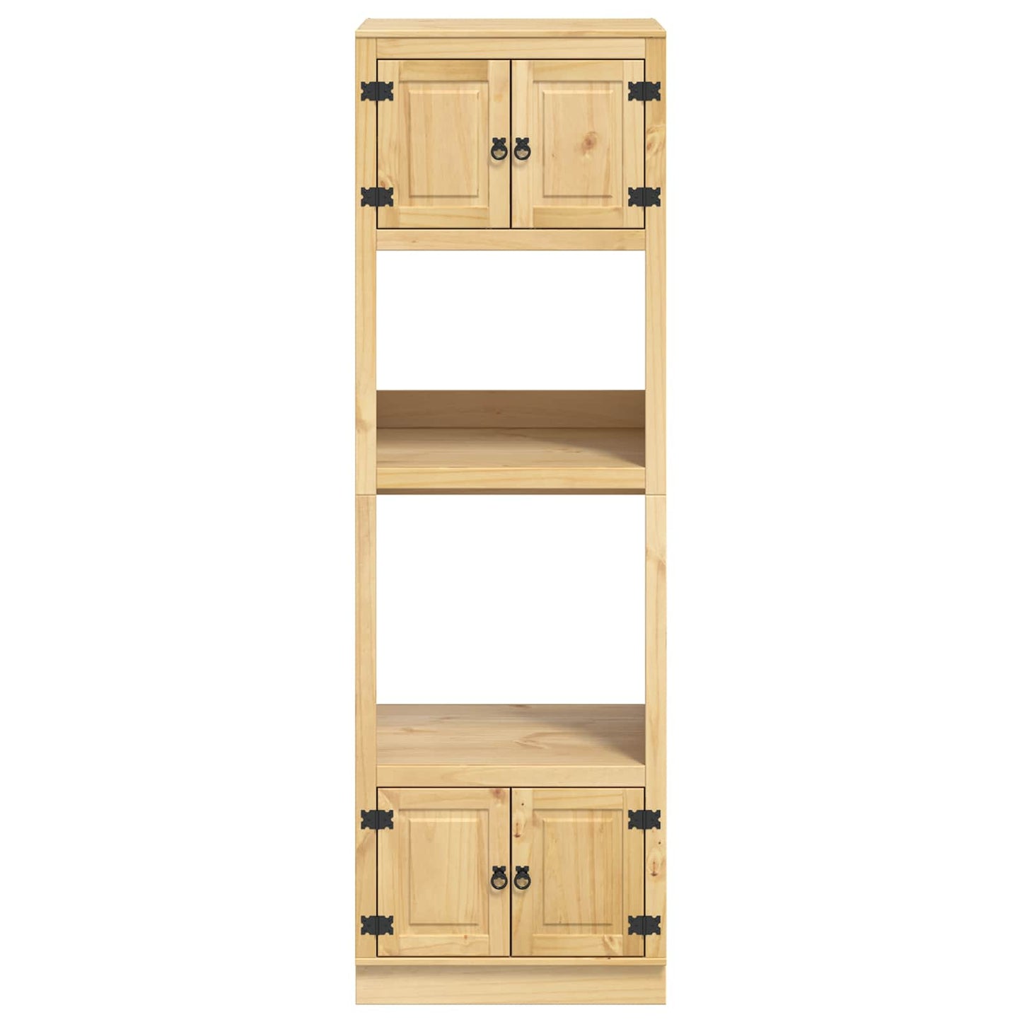 Armadietto SKI Marrone Miele 66 x 58 x 207 cm Pino massello | homemem39