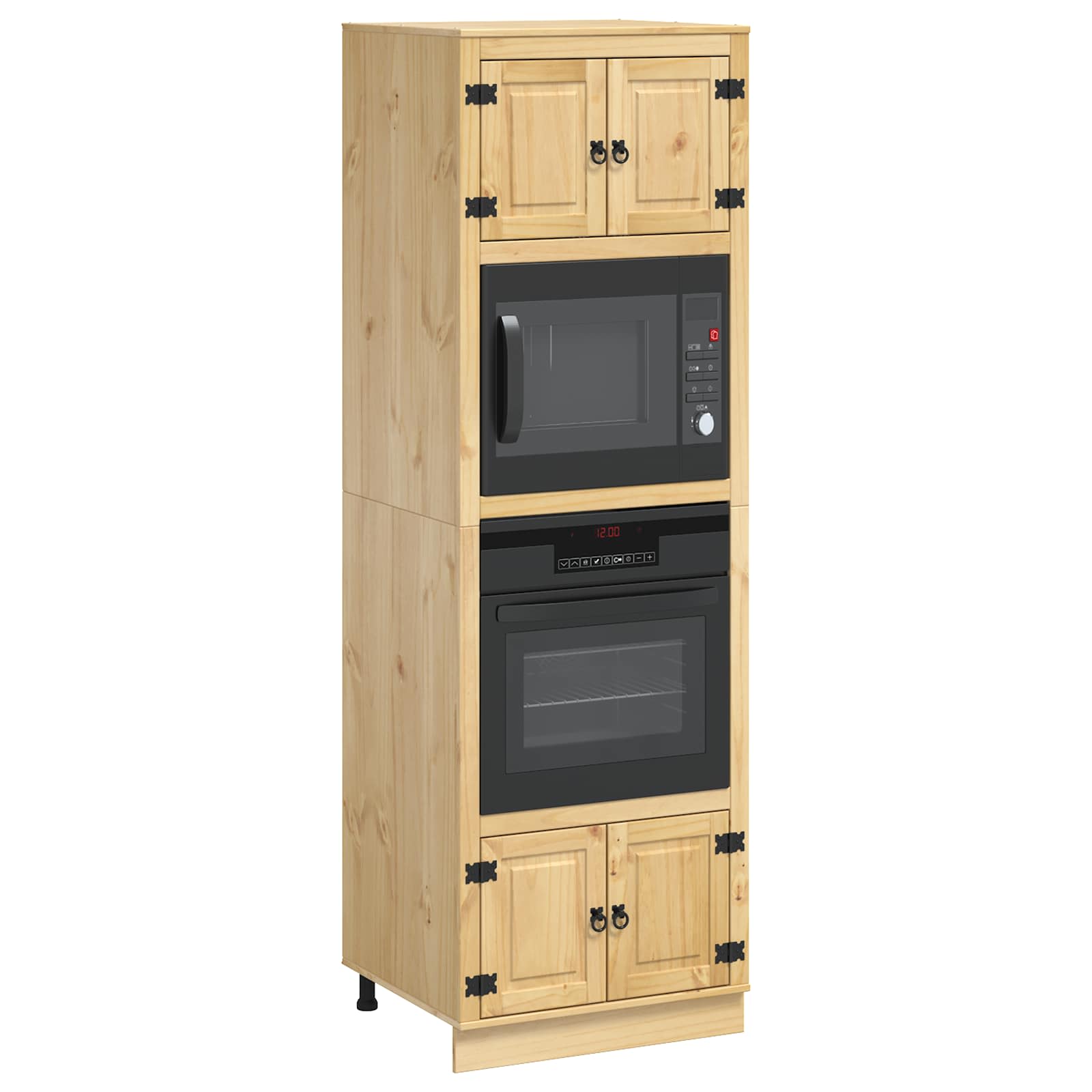 Armadietto SKI Marrone Miele 66 x 58 x 207 cm Pino massello | homemem39