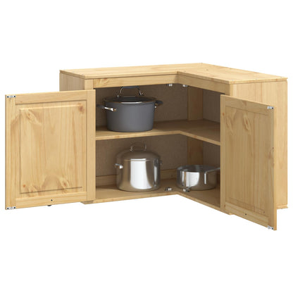 Armadietto SKI Marrone Miele 80 x 80 x 60 cm Pino massello | homemem39