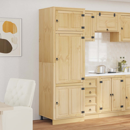 Armadietto SKI Marrone Miele 66 x 58 x 207 cm Pino massello | homemem39