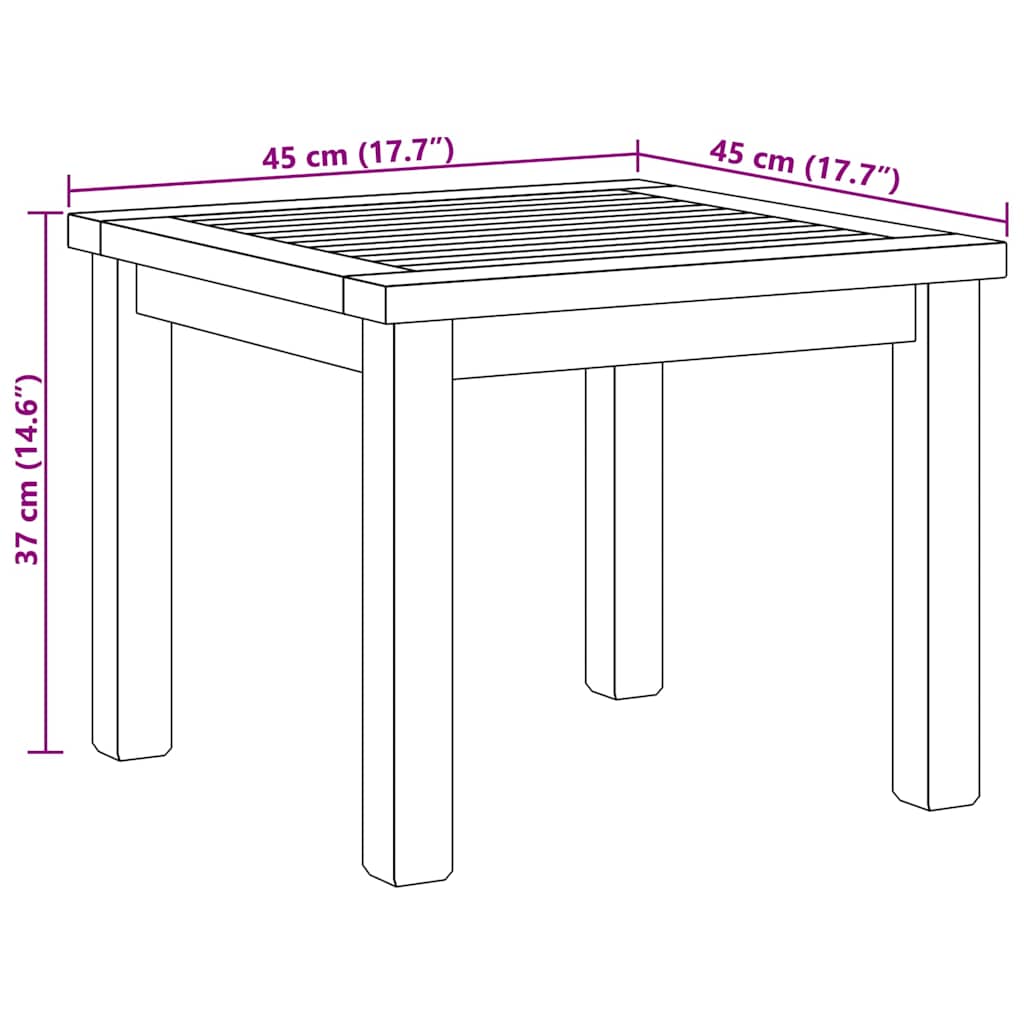 Tavolino da salotto Marrone 45 x 45 x 36 cm