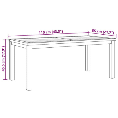 Tavolino da salotto Marrone 110 x 55 x 45 cm | homemem39
