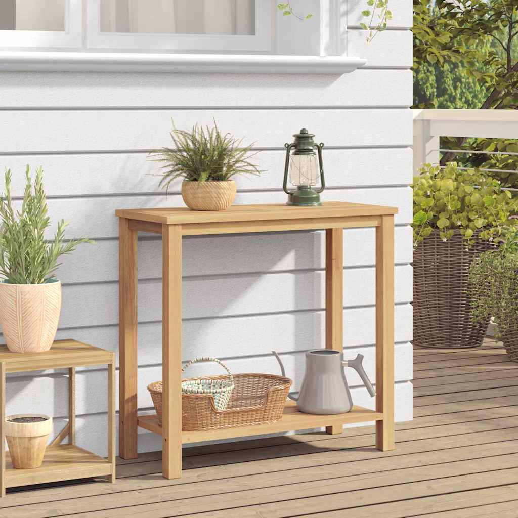 Tavolo consolle Marrone 80 x 35 x 75 cm Legno di teak solido | homemem39