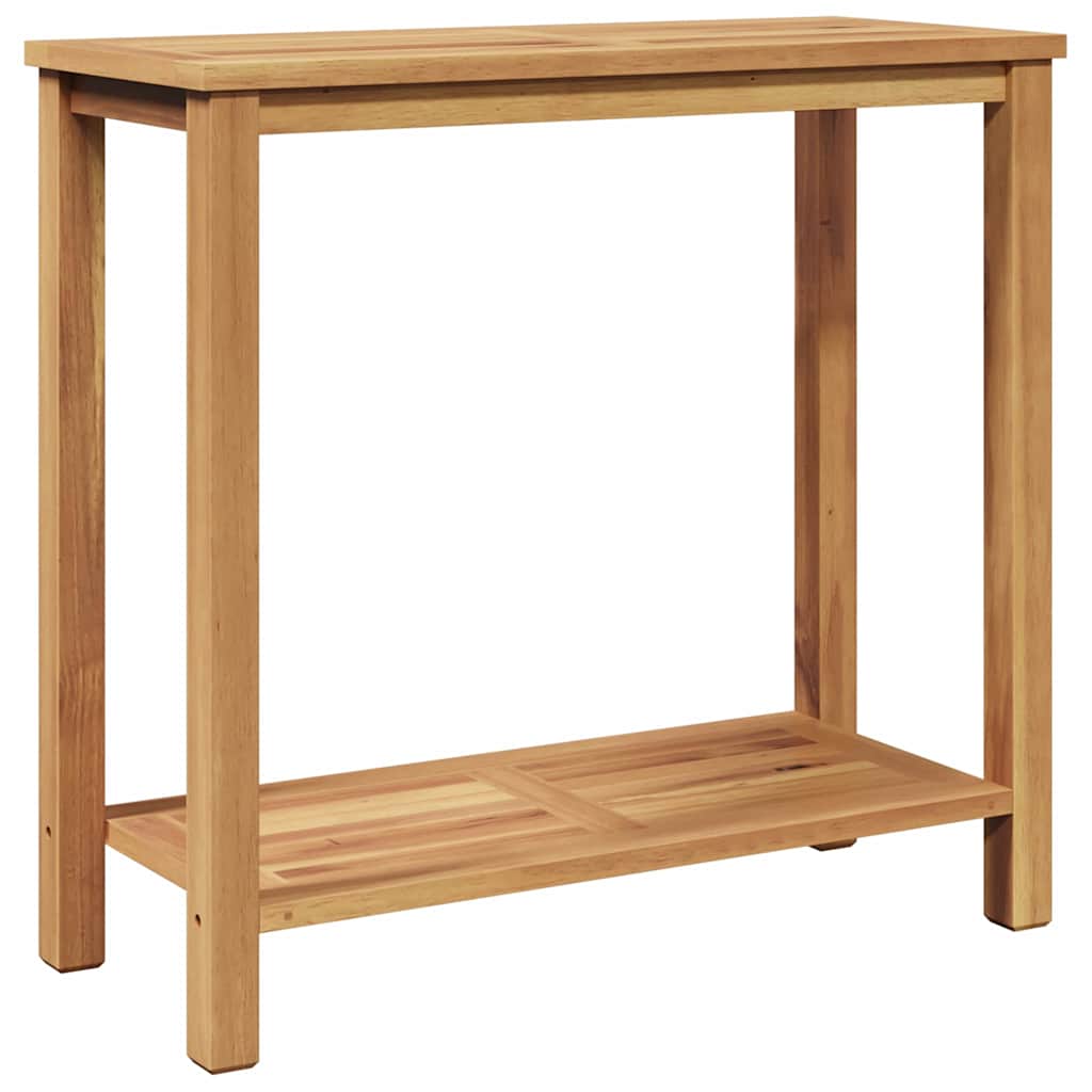 Tavolo consolle Marrone 80 x 35 x 75 cm Legno di teak solido | homemem39