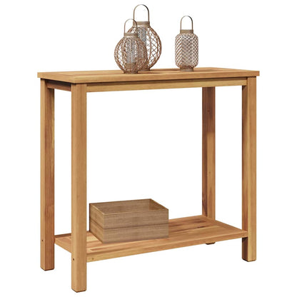 Tavolo consolle Marrone 80 x 35 x 75 cm Legno di teak solido | homemem39