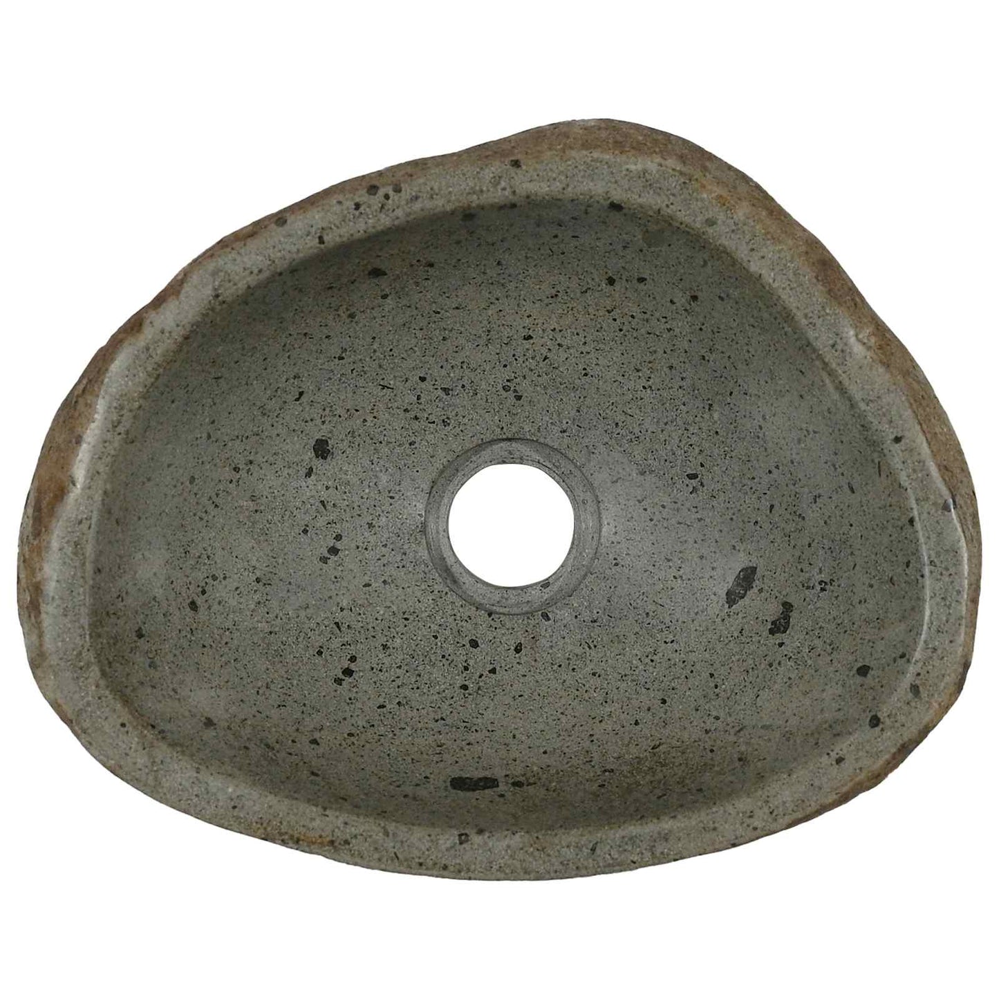 Basin in pietra fluviale (30-37) x (25-30) x 12 cm Pietra fiume | homemem39