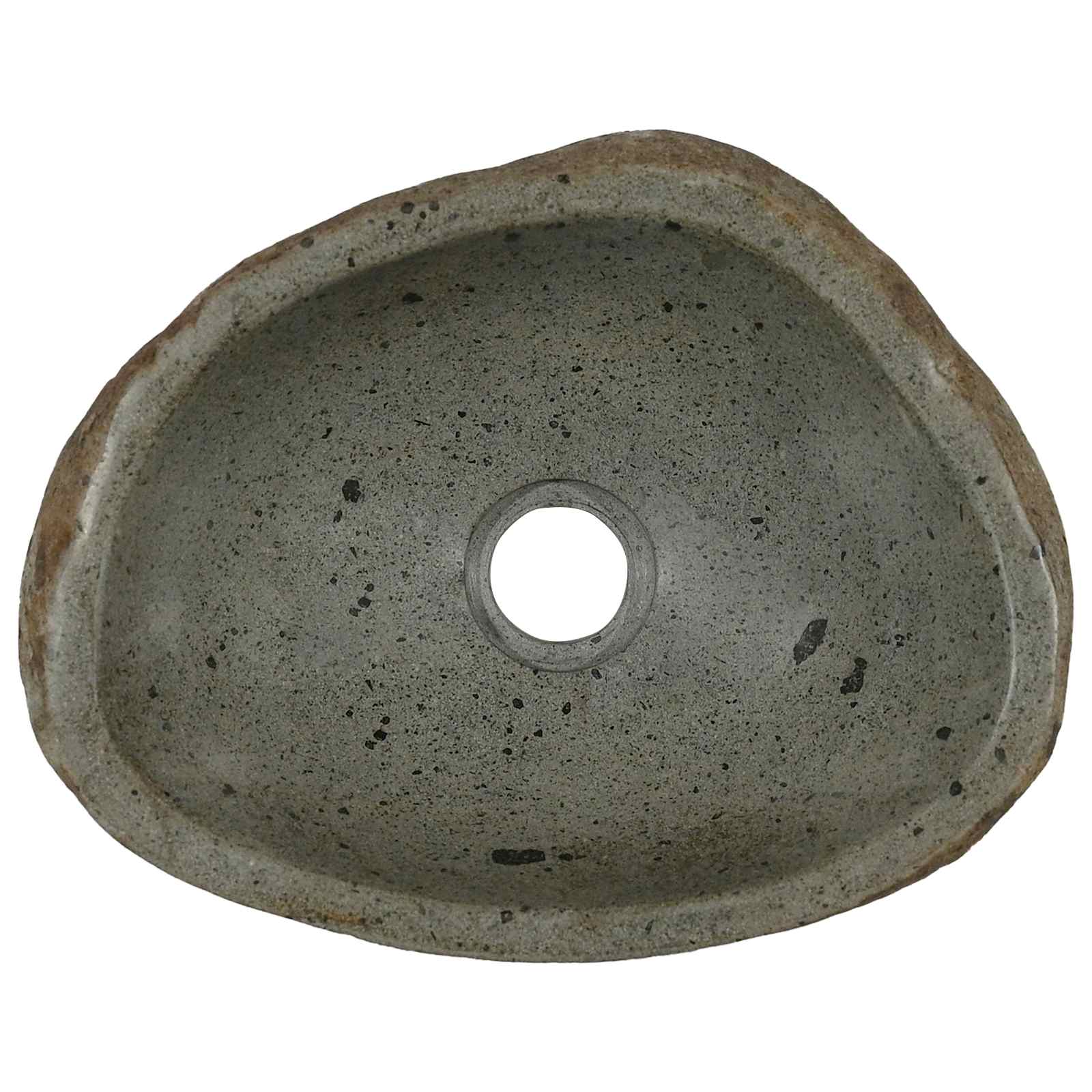 Basin in pietra fluviale (30-37) x (25-30) x 12 cm Pietra fiume | homemem39
